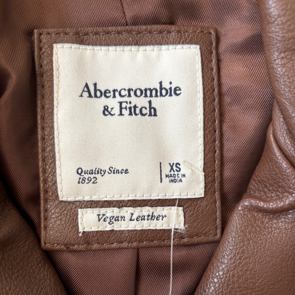 Abercrombie & Fitch Vegan Leather Jacket - Picture 2 of 2
